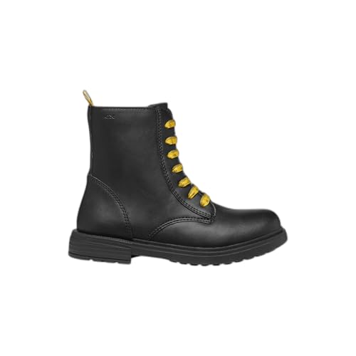 Geox J Eclair Girl D Ankle Boot, Black/Yellow, 26 EU von Geox