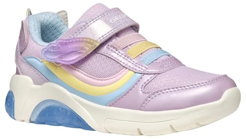 Geox J FADINLIGHT Girl A Sneaker, Lilac/Multicolor, 28 EU Geox J FADINLIGHT Girl A Sneaker, Lilac/Multicolor, 28 EU von Geox