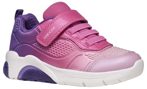 Geox J FADINLIGHT Girl C Sneaker, Violet/Fuchsia, 32 EU von Geox