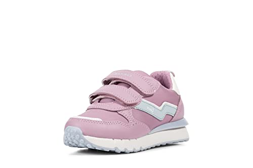 Geox J FASTICS Girl Sneaker, DK PINK/Aqua, 32 EU von Geox