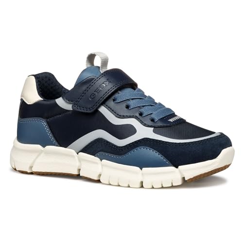 Geox J FLEXYPER Boy A Sneaker, Navy/Lt Grey, 39 EU Geox J FLEXYPER Boy A Sneaker, Navy/Lt Grey, 39 EU von Geox