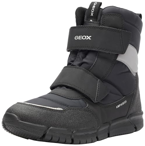 Geox J FLEXYPER Boy B ABX Ankle Boot, Black, 35 EU von Geox