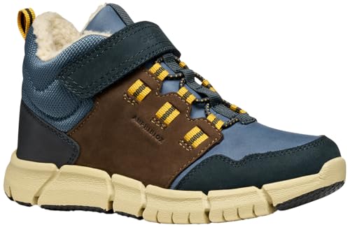 Geox J FLEXYPER Boy B ABX Ankle Boot, Brown/Blue, 30 EU von Geox