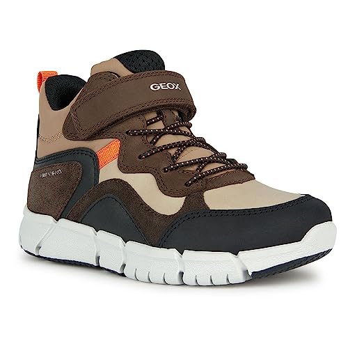 Geox J FLEXYPER Boy B ABX Ankle Boot, Chestnut/Coffee, 32 EU von Geox