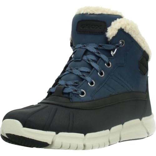 Geox J Flexyper Boy B Abx Ankle Boot, Denim/Black, 41 EU von Geox