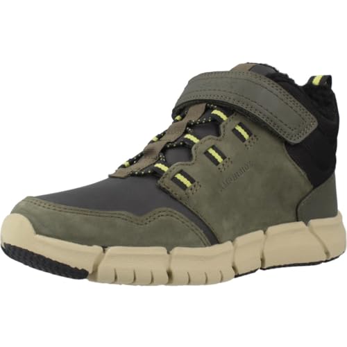 Geox J FLEXYPER Boy B ABX Ankle Boot, Military/Black, 30 EU von Geox