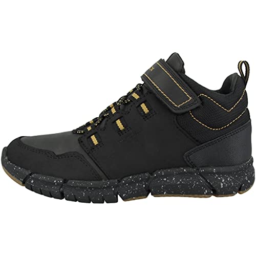 Geox Herren J Flexyper Boy Abx ANKLE BOOTS, Black Dk Yellow, 37 EU von Geox