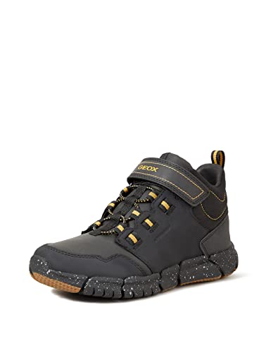 Geox Jungen J Flexyper Boy Abx ANKLE BOOTS, Black Dk Yellow, 40 EU von Geox