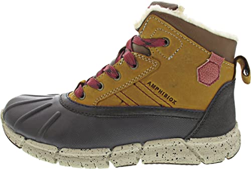 Geox Jungen J Flexyper Boy Abx J049xd0cl54 Chukka Boot, Lt Brown Dk Red, 39 EU von Geox