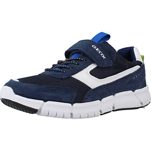 Geox J FLEXYPER Boy Sneaker, Navy/White, 29 EU von Geox