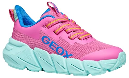 Geox J FLEXYPER Fast Girl Sneaker, Fuchsia/WATERSEA, 30 EU Geox J FLEXYPER Fast Girl Sneaker, Fuchsia/WATERSEA, 30 EU von Geox