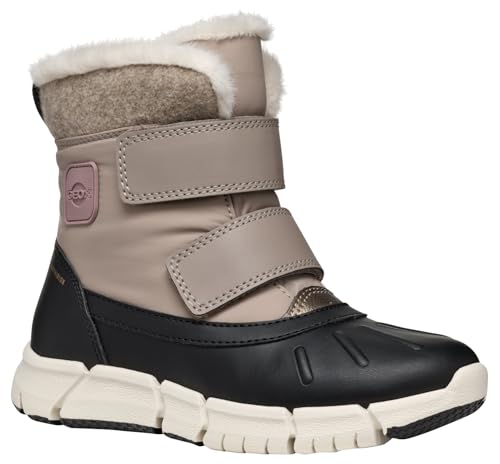 Geox J FLEXYPER Girl B AB Snow Boot, DK BEIGE/Black, 37 EU Geox J FLEXYPER Girl B AB Snow Boot, DK BEIGE/Black, 37 EU von Geox