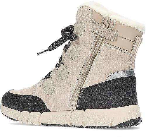 Geox J FLEXYPER Girl B AB Ankle Boot, BEIGE, 28 EU von Geox