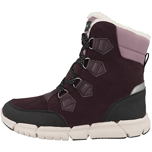 Geox Mädchen J Flexyper Girl B Ab Stiefeletten,Dk Burgundy,31 EU von Geox