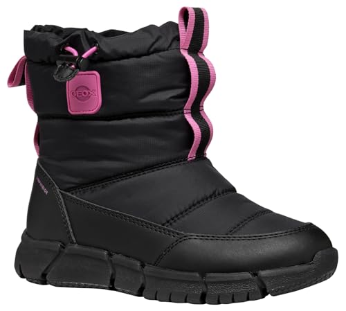 Geox J FLEXYPER Girl B AB Snow Boot, Black/Fluo Fuchsia, 37 EU Geox J FLEXYPER Girl B AB Snow Boot, Black/Fluo Fuchsia, 37 EU von Geox