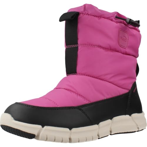 Geox J FLEXYPER Girl B AB Snow Boot, Fuchsia/Black, 29 EU von Geox