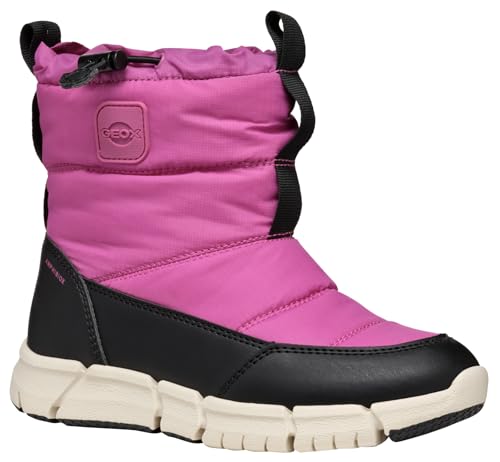 Geox J FLEXYPER Girl B AB Snow Boot, Fuchsia/Black, 34 EU von Geox