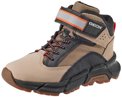 Geox J FLEXYPER Plus Boy Ankle Boot, BEIGE/ORANGE, 29 EU von Geox