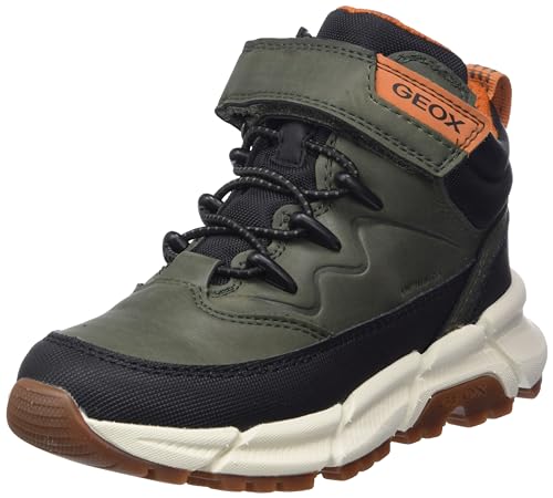 Geox J FLEXYPER Plus Boy Ankle Boot, Military/ORANGE, 29 EU von Geox