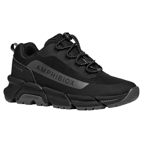 Geox J FLEXYPER Plus Boy Sneaker, Schwarz C, 32 EU von Geox