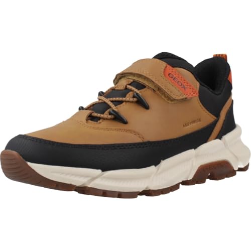 Geox J FLEXYPER Plus Boy Sneaker, DK Yellow, 37 EU von Geox