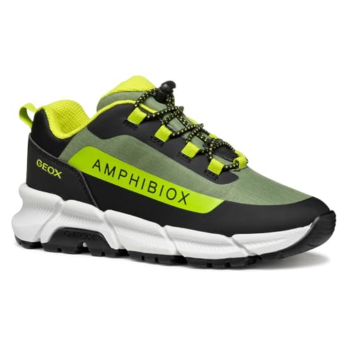 Geox J FLEXYPER Plus Boy Sneaker, Olive, 36 EU von Geox