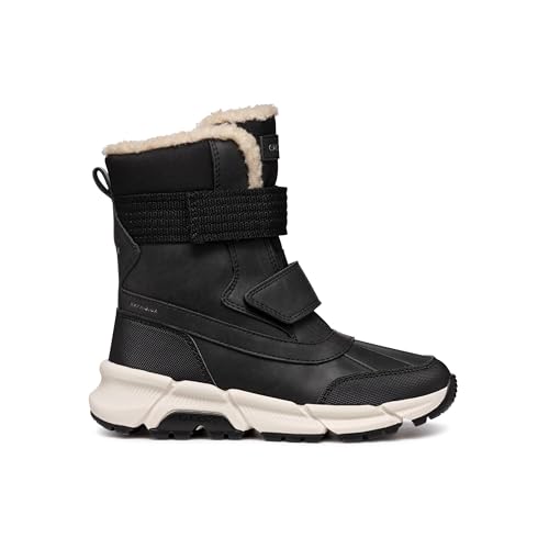 Geox J FLEXYPER Plus Boy Snow Boot, Black, 35 EU von Geox