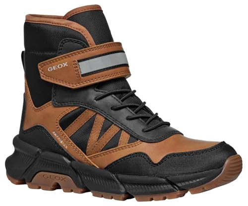 Geox J FLEXYPER Plus Boy Snow Boot, Tobacco/Black, 30 EU von Geox