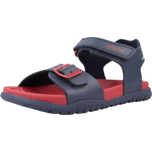 Geox J FUSBETTO BO Sandal, Navy/RED, 28 EU von Geox