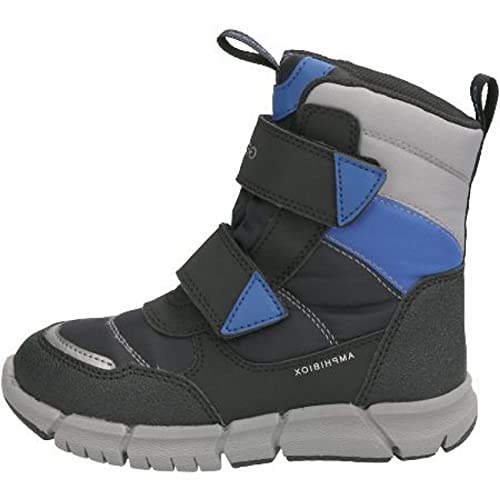 Geox J Flexyper Boy B Abx Ankle Boot, BLACK/ROYAL_39 EU Geox J Flexyper Boy B Abx Ankle Boot, BLACK/ROYAL_39 EU von Geox