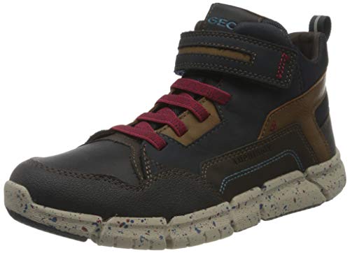 Geox J Flexyper Boy B Abx Ankle Boot, Blau (Navy/Dk Red), 35 EU von Geox