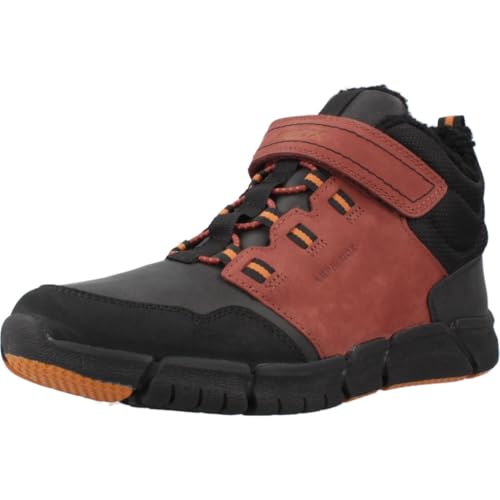 Geox J Flexyper Boy B Abx Ankle Boot, Wine/Black, 33 EU von Geox