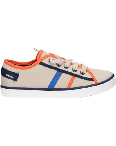 Geox J GISLI Boy A Sneaker, BEIGE/ORANGE, 34 EU von Geox