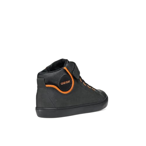 Geox Jungen J Gisli Boy C Sneaker, Schwarz, 35 EU von Geox