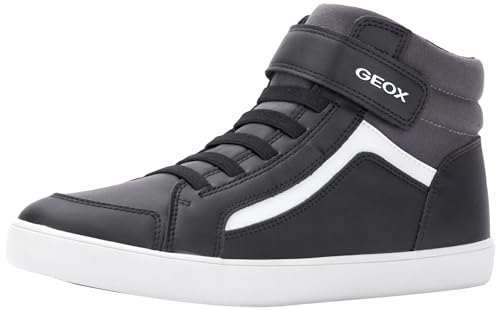 Geox J GISLI Boy C Sneaker, Black/DK Grey, 32 EU von Geox