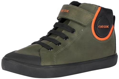 Geox J GISLI Boy F Sneaker, DK Green/Black, 39 EU Geox J GISLI Boy F Sneaker, DK Green/Black, 39 EU von Geox