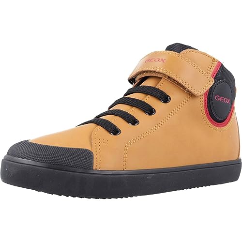 Geox Herren J GISLI Boy F Sneaker, DK Yellow/Black, 37 EU von Geox