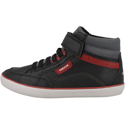 Geox Jungen J Gisli Boy Sneakers, Black Red, 24 EU von Geox