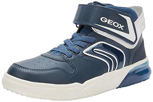 Geox J GRAYJAY Boy Sneaker, Navy/White, 25 EU von Geox