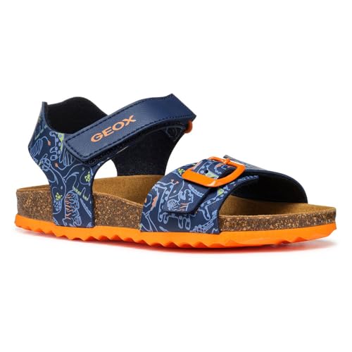 Geox J Ghita Boy B Sandal, Navy/Multicolor, 27 EU von Geox