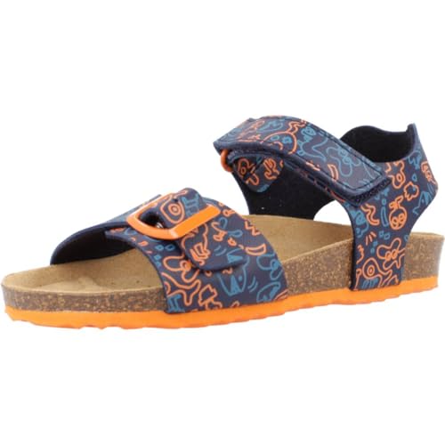 Geox J Ghita Boy B Sandal, Navy/ORANGE, 30 EU von Geox