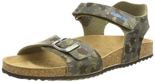 Geox Jungen J Ghita Boy Sandal, Camouflage Green, 28 EU von Geox