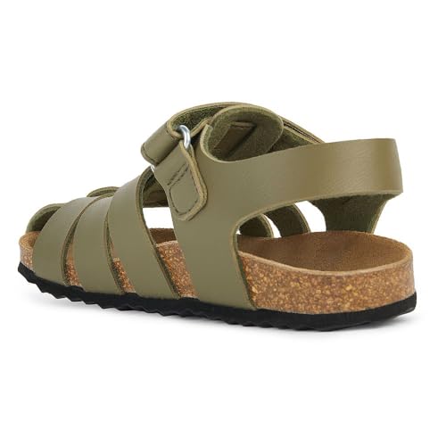 Geox J Ghita Boy Sandal, Military, 30 EU Schmal von Geox