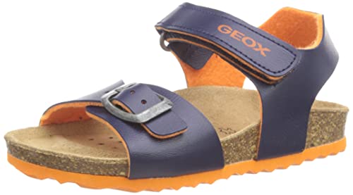 Geox Jungen J Ghita Boy B Sandalen - Navy Orange von Geox