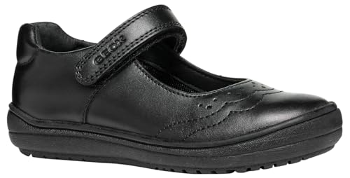 Geox J HADRIEL Girl A Ballet Flat, schwarz/weiß, 26 EU von Geox