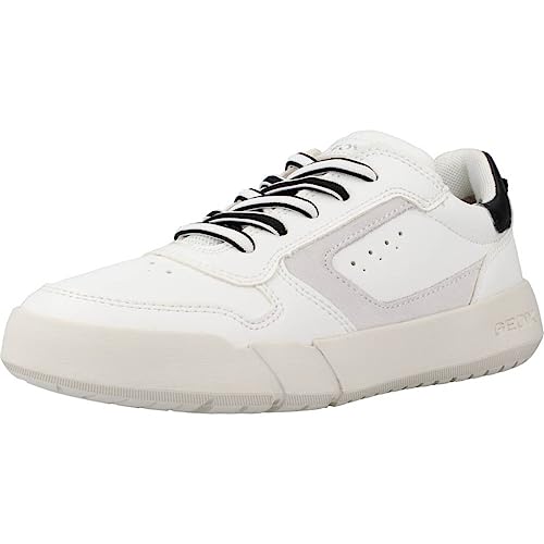 Geox J HYROO Boy A Sneaker, White/Black, 29 EU von Geox