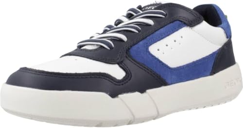 Geox J HYROO Boy Sneaker, White/Navy, 30 EU von Geox