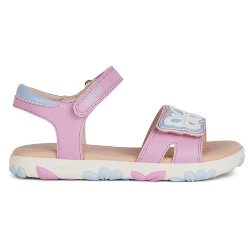 Geox J Haiti Girl Sandal, DK PINK/Sky, 31 EU von Geox