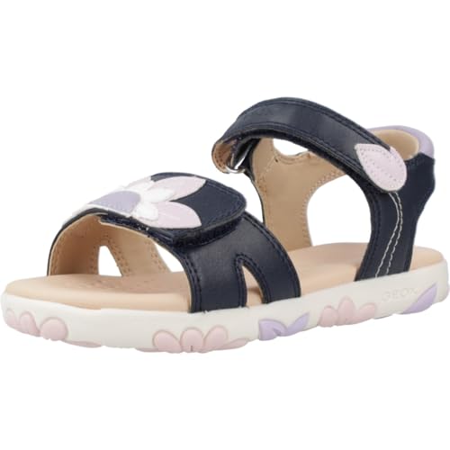 Geox J Haiti Girl Sandal, Navy/PINK, 28 EU von Geox