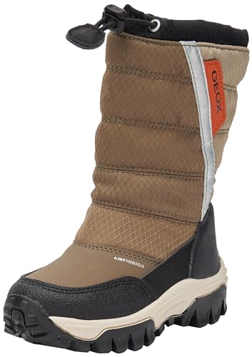 Geox J Himalaya Boy B ABX Ankle Boot, BEIGE/Black, 34 EU von Geox